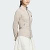 Adidas Tech Slim Knit Jacket Running Fitness Quick-Dry Yoga Casual Training Tight Jacket Women Jacket Beige JJ1116
