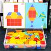 170 Pcs/set Colorful Wooden Tangram Puzzle Toys Geometric Shape Game Funny Creativity Jigsaw Baby Ki