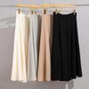 High-End Acetic Acid A-Line Drape Skirt - Women's Casual and Chic Spring/Autumn Umbrella Skirt