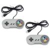 2 Pack Snes-NES Imitation Controller USB - Manette De Jeu Rétro Classique Compatible Avec PC De Jeu, Ordinateur, Ordinateur P[J15]