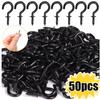 50Pcs Mini Ceiling Screw Hooks Hanging Plants Holder Multi-Purpose Tea Cups Keys Christmas Decoration Hanger Screw-In Hooks