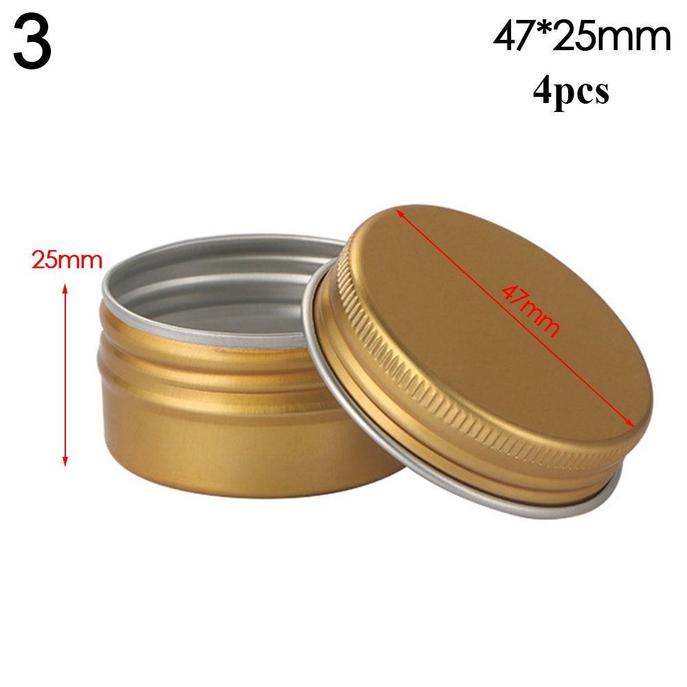 Candle for Cream Balm Metal Box Tea Cans Cosmetic Container Aluminum Tin Jar Refillable Bottles