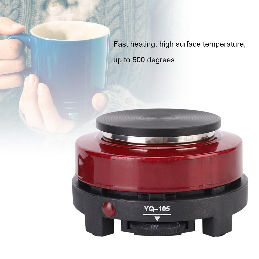 500W Household Portable Mini Electric Stove Heating Plate Heater (Red  )