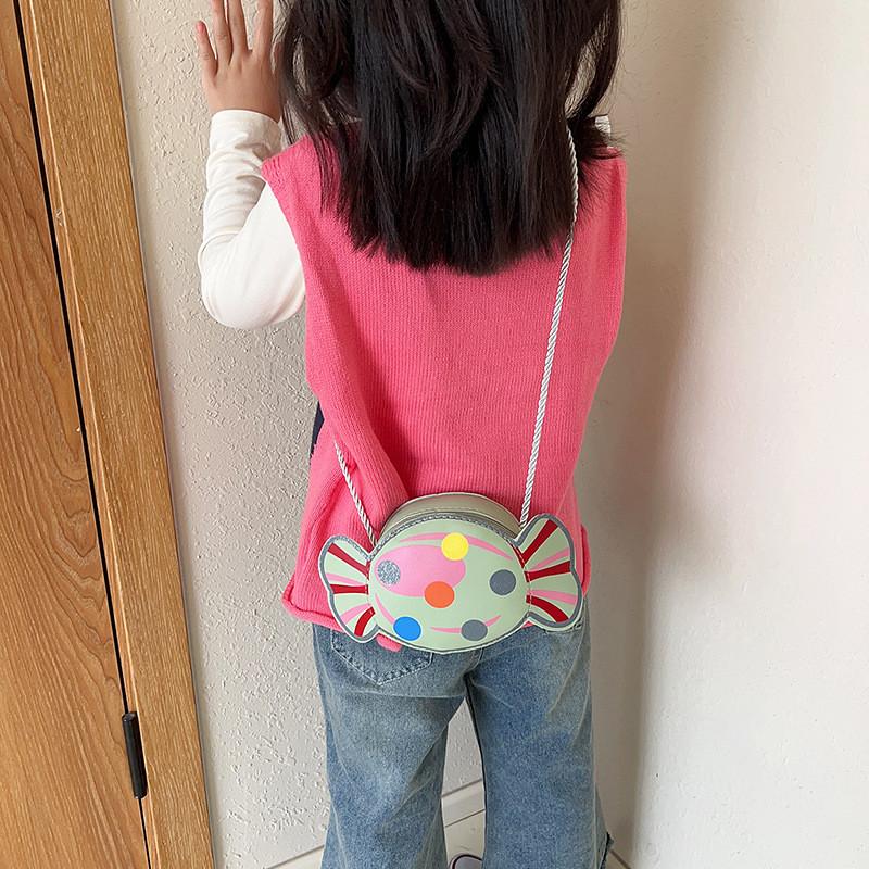 Candy Modern Colorful Pattern Bag For Young Girls Cute Lightweight Pu Purse