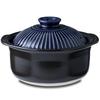 Ginpo Touki Banko Ware Ginpo Chrysanthemum Rice Pot 3 Cups Cooking Rice Pot Suitable for Direct Fire Lazuli Glaze Blue Made In Japan 46171 [Genuine