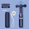 Handheld Small Fan Portable Creative Mini Three Speed Adjustable Solid Color Charging Small Fan Folded Led Lighting Phone Holder