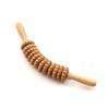 Appareil De Massage - TUULI - Rouleau Anti-cellulite - 40 Cm - Bois D'hêtre - Incurvé