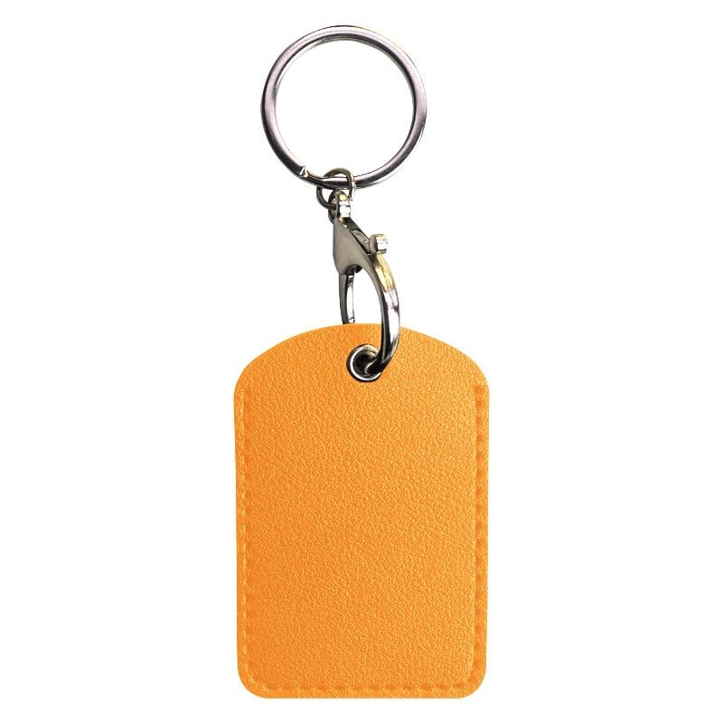 PU Leather Card Holder Keychain Key Ring Door Lock Access Tags ID Card Case Keychain Access Card Bag Key Tag Ring