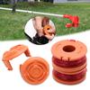 2pcs Convenient Compatible Weedeater Trimmer Line with Worx WA0010 Spool Cap Worx Replacement Spools