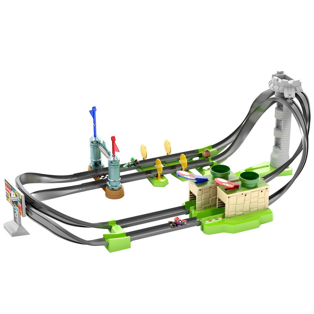 Hot Wheels Mario Kart Circuit Light Track Set Ages 1 Mario GHK15 5+ [Includes Car]