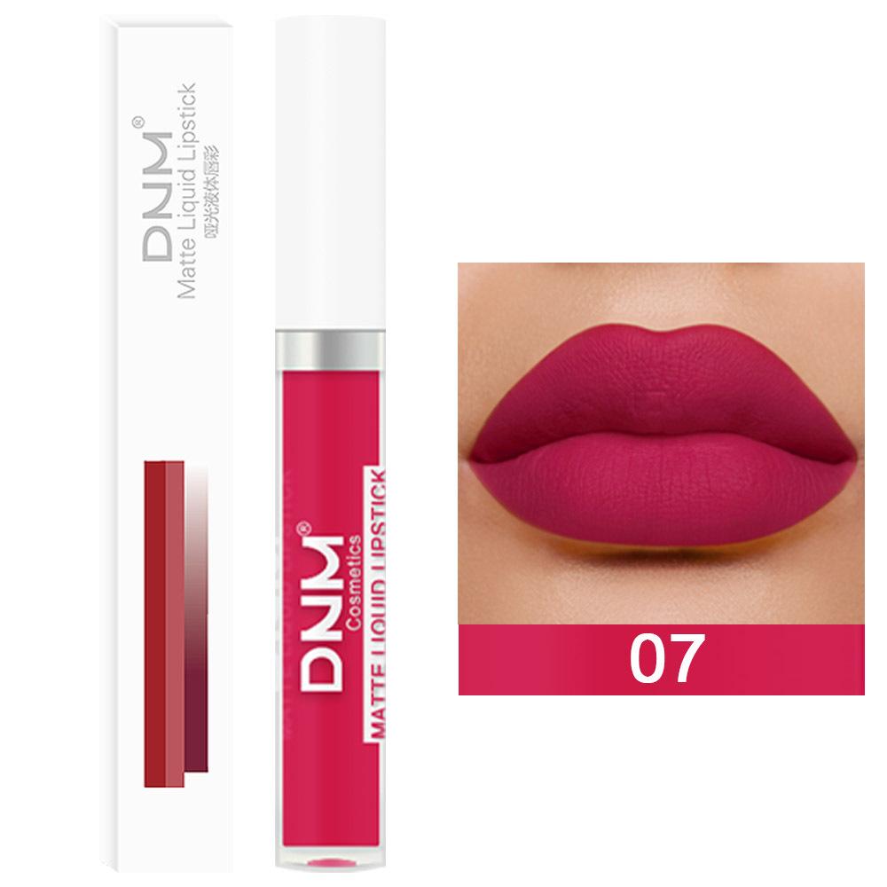 DNM 19 Colour Matte Lip Gloss Waterproof Long Lasting Non-Fading Lip Glaze Multicolour Non-Stick Lipstick