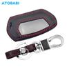 Leather Car Key Case LCD Remote Protector Cover Skin For Pandora DX-90 D010 DX 90 91 6X 9X 90B 90BT 90L 42 Moto Two Way Car Alarm