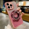 For IPhone 15 14 13 Pro Max Ring Holder Glitter TPU Case Bling Chromed TPU Case with Less Protector for IPhone 12 11 Pro Max