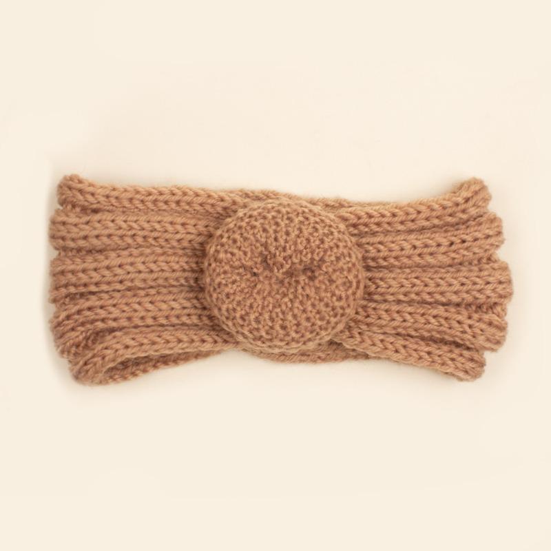 Autumn and Winter New Baby Wool Donut Hair Accessories, Children's Knitted Wool Headband, Baby Headband