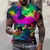 Fashion Neon Graffiti Printed 3D T-shirt Men Women Summer Casual Short Sleeve Hip Hop Harajuku Streetwear Oversized Tops