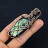 Labradorite Pendant, Handmade Gemstone 999 Copper Wire Wrapped Pendant Antique Jewelry, For Gift Silver Jewelry