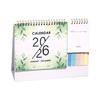 2026 Desk Calendar Small Standing Flip Desktop Calendar Jan. 2026 - Dec. 2026 12 Months Calender with Sticky Note And Memo Pages for Home School