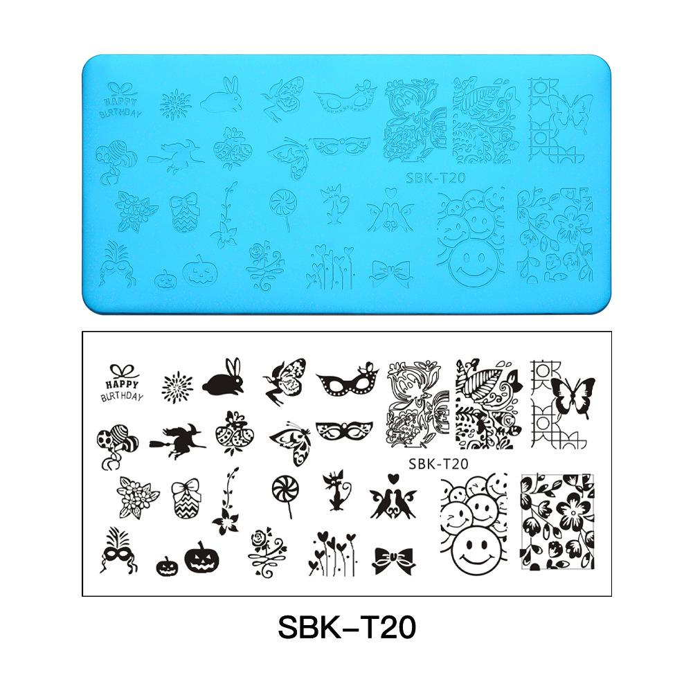 1PC Stainless Steel Printing Nail Stamping Plates Manicure Leaves Maple Template Mold Xmas Snowflakes Nail Art DIY Decorations