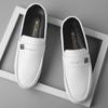 Spring Autumn Men Dress Shoes White Loafers Leather Casual Shoes Slip On Moccasin Shoes   Casuales Designer Loafers Men