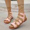 Fashion Women Lace Up Platform Sandals Women Trend Anti-slip Fashion Designer Shoes Slip On Casual Sandals New Summer Shoes for Women