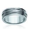 Steel Ring 'Choreography' Silver - 7 Mm