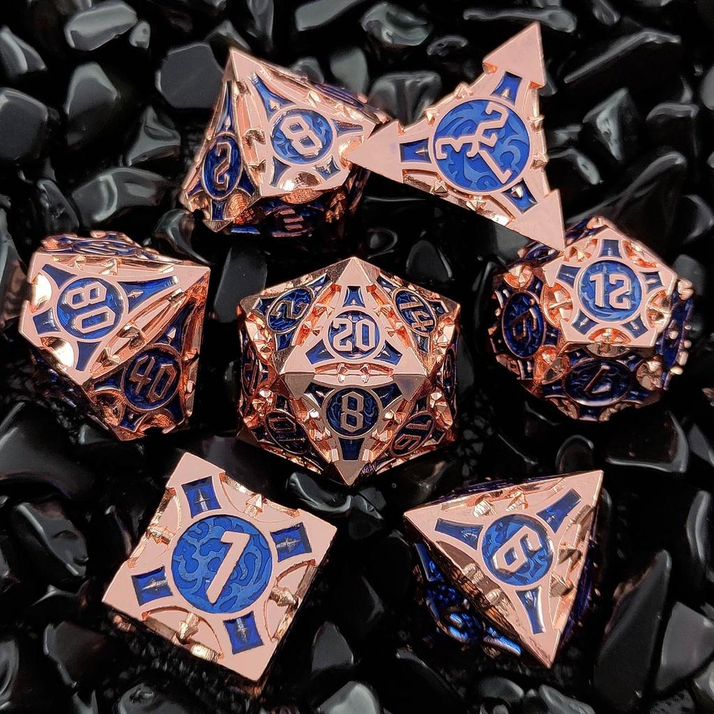 Polyhedral Dice Set DND for RPG D&D Explorers Board Game Dungeon and Dragon D20 D12 D10 D8 D6 D4