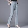 Danmo Elegant Slim Fit Office Suit Pants Women Classic Straight Trousers Femal Business Vintage Formal Work Pencil Pants