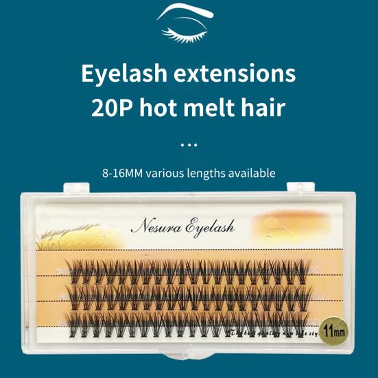 1Box Curled Eyelashes Dense Easy To Operate Fiber Beauty False Eye Lashes for Dressing Room