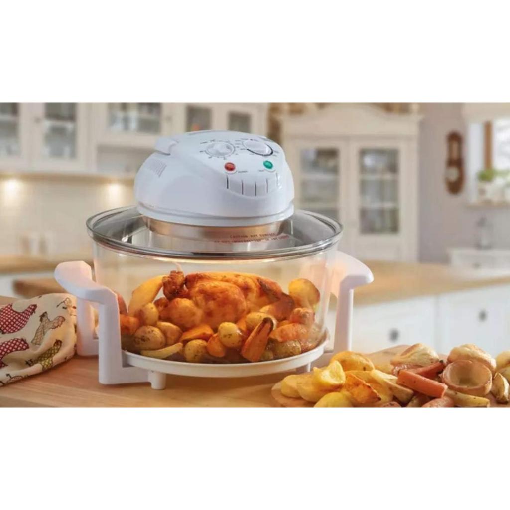 Electric Air Fryer Turbo Convection Oven Roaster Steamer,Halogen Oven Countertop Great for French Fries & Chips
