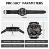 BY BENYAR Watch Watch Chronograph Analog Watch 30M Water Resistant Business Simple Stylish Popular Formal Leather Belt Quartz Watch Gift for Men Brown