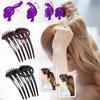 Ponytail Bump It UP Volume Inserts Combs Hair Comb with Elastic Rubber Band
