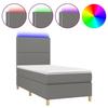 VidaXL Bed Slatted Base with Mattress and LEDs, Upholstered Bed, Single Bed, Adult Bed for Interior Bedroom, 3135310