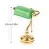 1:12 Dollhouse Miniature Desk Lamp Led Lamp Green Postman Light Furniture Decor