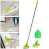 1 Set Cleaning Brush with Extendable Long Handle 3-in-1 Shower Tub Tile Floor Scrubber Brush for Home Bathroom