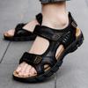 Fashion Brand Classic Mens Sandals Summer Genuine Leather Sandals Men Holidays Outdoor Casual Shoes Men Sandal Beach 2024