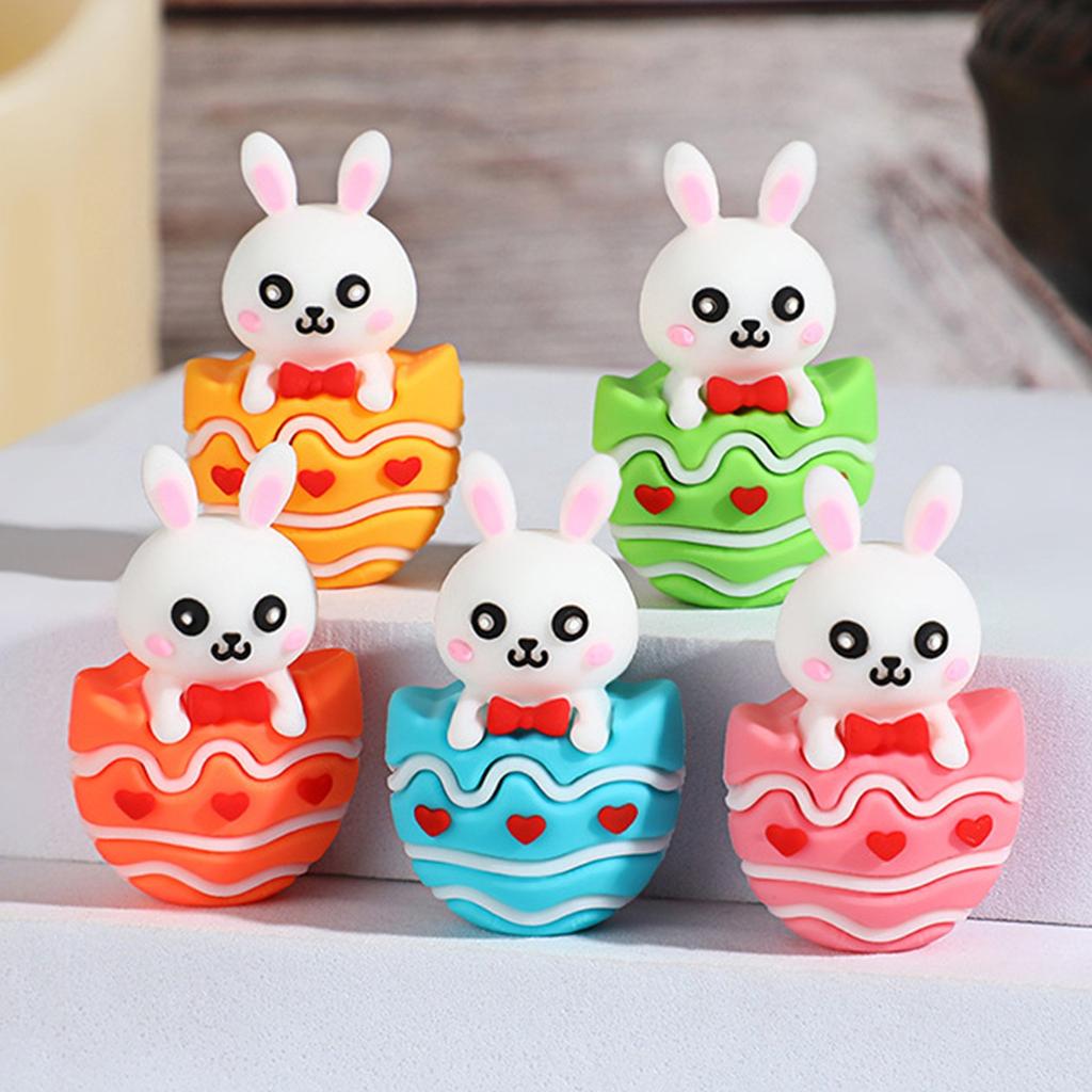 Easter Bunny Ornaments And Animal Figurines For Easter Table Decorations Easter Bunny Figurines Easter Egg Fillers