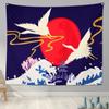 Home Decoration Japanese Ukiyo-e Tapestry Kanagawa Surf Hanging Cloth Wine Shop    Painting