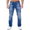 Men's Spring and Fall High-waisted Jeans Casual Large Size Denim Pants Wear-resistant Jeans