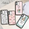 Cartoon Medicine Doctor Nurse Phone Case for iPhone 11 12 13 14 Pro Max Mini XR XS SE 2020 7 8 Plus Samsung Galaxy S21 S22 Cover