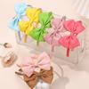 10pcs/set Cute Grosgrain Ribbon Hair Bows Headbands for Women Girls Princess Bowknot Hairbands Daily Headwear Hair Accessories