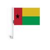 Drapeau - Guinée-Bissau - 10 Pièces - 14 X 21 Cm - Polyester - Mât En Plastique