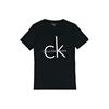 Letter Round Neck Straight T-Shirt Women Tops Black 42E5175-010