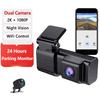 Dash Cam Front 2K And Rear 1080P Camera Night Vision Supports 24H Parking Monitor Collision Sensor Car Video Recorder WiFi
