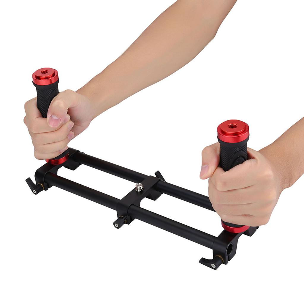 Camera Dual Grip Extender Handle Gimbal Stabilizer Rig Accessory for Zhiyun Feiyu