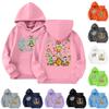 Child Fashion Lightweight Long Sleeve Pullover With Pockets Print Hoodie