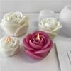 Easy To Demold Rose Flower Candle Making Mold Plant Blossom Resin Silicone Mould DIY Scented Mould Candlelight Dinner Decor