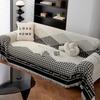 Sofa Cover Towel Vintage Houndstooth Cloth Sofa Four Seasons General Sofa Cushion Full Cover Towel Blanket