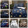 3D Cartoon Space Theme Bedding Set Kid Boys Down Duvet Cover Pillowcase 2/3pc Luxury Home Textile Duvet Cover Set Gift