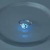 Hollow Out Luminous Cat's Paw Ring Glow In Dark Light Adjustable Ring Glowing Finger Ring  Girls