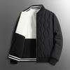 Casual Men's Cotton Jacket Solid Color Loose Winter     Daily Warm